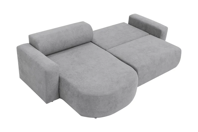 Hanish Bäddsoffa med Divan 3-sits - Grå - Products - Möbler - Soffa - Bäddsoffa - Bäddsoffa divan