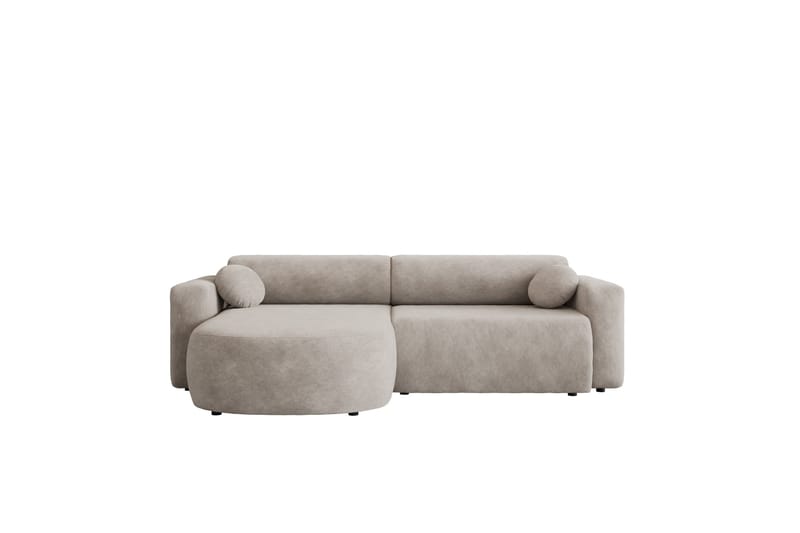 Hanish Bäddsoffa med Divan 3-sits i Plysch, Beige