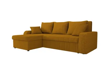 Kintore 3-sits Hörnbäddsoffa Dark yellow - Products - Möbler - Soffa - Bäddsoffa - Hörnbäddsoffa