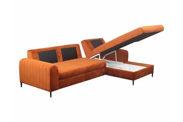 Kintore 3-sits Hörnbäddsoffa Orange - Products - Möbler - Soffa - Bäddsoffa - Hörnbäddsoffa