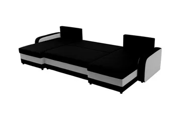 Kintore 4-sits Hörnbäddsoffa Black/Grey - Products - Möbler - Soffa - Bäddsoffa - Hörnbäddsoffa