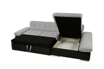 Lomux 3-sits Hörnbäddsoffa Dark green - Products - Möbler - Soffa - Bäddsoffa - Bäddsoffa längsbäddad