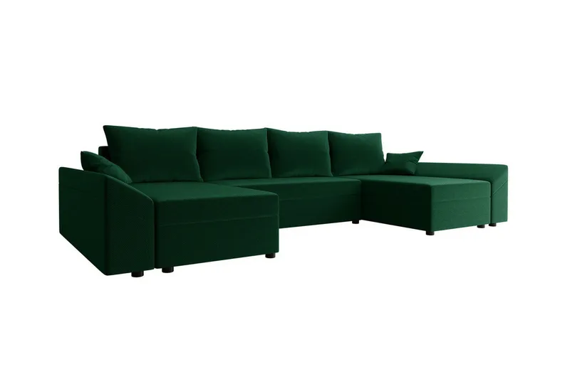 Midfeld 4-sits Hörnbäddsoffa Dark green