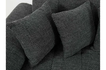 Niko U-Bäddsoffa 350x205x76 cm Divan Vänster - Mörkgrå - Products - Möbler - Soffa - Bäddsoffa - Bäddsoffa divan