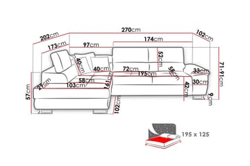 Reginia 3-sits Hörnbäddsoffa - Products - Möbler - Soffa - Bäddsoffa - Hörnbäddsoffa