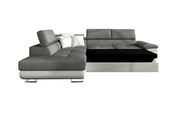 Reginia 4-sits Hörnbäddsoffa Light green - Products - Möbler - Soffa - Bäddsoffa - Bäddsoffa längsbäddad