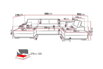 Reginia 4-sits Hörnbäddsoffa - Products - Möbler - Soffa - Bäddsoffa - Hörnbäddsoffa