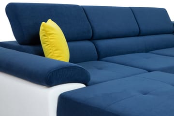 Reginia 6-sits Bäddsoffa - Vit/Grå - Products - Möbler - Soffa - Bäddsoffa - Bäddsoffa längsbäddad