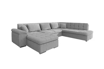 Sakri 5-sits Hörnbäddsoffa Light grey/Dark grey - Products - Möbler - Soffa - Bäddsoffa - Bäddsoffa divan