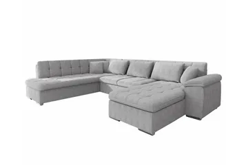 Sakri 5-sits Hörnbäddsoffa Light grey/Dark grey - Products - Möbler - Soffa - Bäddsoffa - Bäddsoffa divan