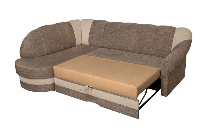 Sandra 7-sits Hörnbäddsoffa Vänster - Svart - Products - Möbler - Soffa - Bäddsoffa - Hörnbäddsoffa
