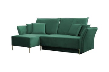 Staffin 3-sits Hörnbäddsoffa Dark green - Products - Möbler - Soffa - Bäddsoffa - Hörnbäddsoffa