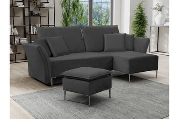 Staffin 3-sits Hörnbäddsoffa Dark grey - Products - Möbler - Soffa - Bäddsoffa - Bäddsoffa divan