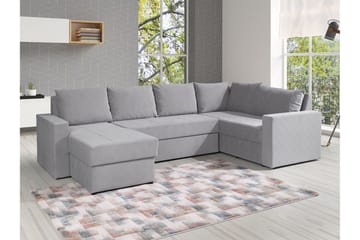 Staffin 4-sits Hörnbäddsoffa Ljusgrå - Products - Möbler - Soffa - Bäddsoffa - Hörnbäddsoffa