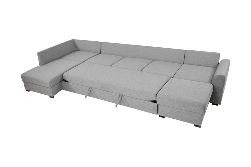 Taberk Bäddsoffa med Divan och Schäslong 5-sits i Chenille - Grön - Products - Möbler - Soffa - Bäddsoffa - Bäddsoffa divan
