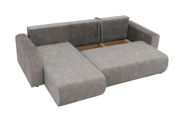 Tacon Bäddsoffa m. Divan 3-sits - Vit/Svart - Products - Möbler - Soffa - Bäddsoffa - Bäddsoffa divan