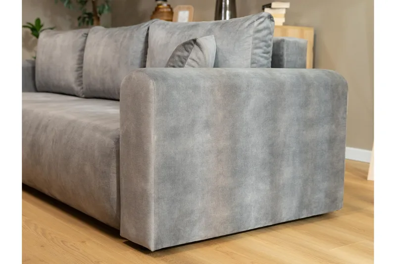 Tacon Bäddsoffa m. Divan 3-sits - Vit/Svart - Products - Möbler - Soffa - Bäddsoffa - Bäddsoffa divan