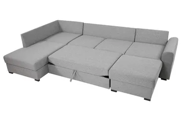 Wilma 5-sits Bäddsoffa - Grå - Products - Möbler - Soffa - Bäddsoffa - Bäddsoffa divan