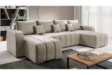 Zulueta 8-sits Bäddsoffa Vänster - Beige - Products - Möbler - Soffa - Bäddsoffa - U bäddsoffa