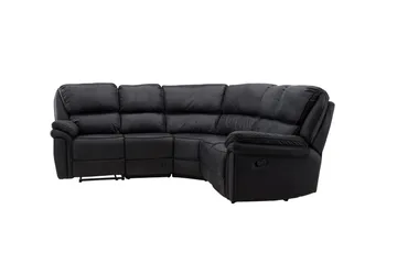 Saranda Reclinersoffa - Svart - Products - Möbler - Soffa - Biosoffa & reclinersoffa - 4 sits biosoffa & reclinersoffa