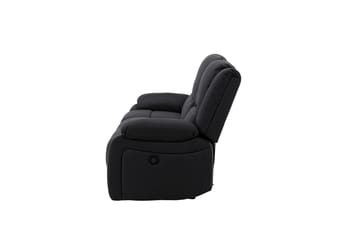 Reclinersoffa med hörn Comfort Living Singapore Reclinersoffa 3 sits Konstläder Black - Products - Möbler - Soffa - Biosoffa & reclinersoffa - 3 sits biosoffa & reclinersoffa