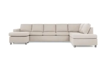 Crazy 5-sits Högervänd U-formad X-Large Soffa med Divan och Schäslong i Tyg