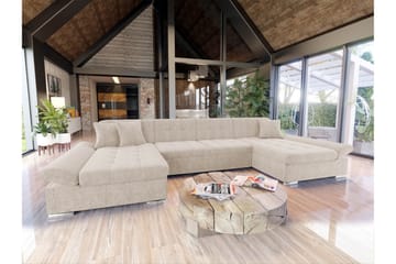 Dewitt Soffa Dubbeldivan 4-sits - Beige - Products - Möbler - Soffa - U-soffa