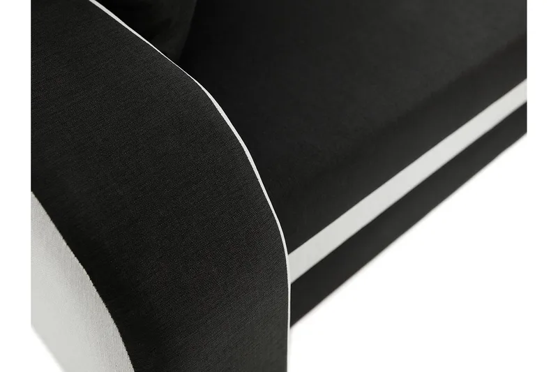 Alvared Soffa med Divan 3-sits - Svart - Products - Möbler - Soffa - Divansoffa & schäslongsoffa - 3 sits soffa med divan