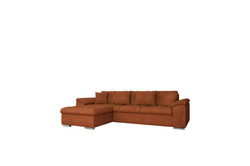 Camior Soffa med Divan 3-sits - Orange - Products - Möbler - Soffa - Divansoffa & schäslongsoffa - 3 sits soffa med divan
