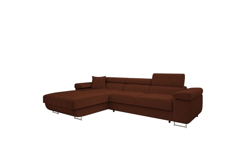 Gabina Soffa med Divan 3-sits - Brun - Products - Möbler - Soffa - Divansoffa & schäslongsoffa - 3 sits soffa med divan