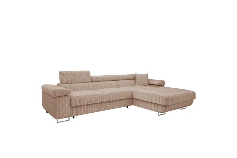Gabina Soffa med Divan 3-sits - Rosa - Products - Möbler - Soffa - Divansoffa & schäslongsoffa - 3 sits soffa med divan