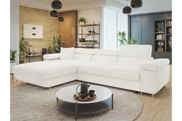 Gabina Soffa med Divan 3-sits - Vit - Products - Möbler - Soffa - Divansoffa & schäslongsoffa - 3 sits soffa med divan