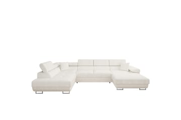 Gabina Soffa med Divan och Schäslong 4-sits - Vit - Products - Möbler - Soffa - Divansoffa & schäslongsoffa - 4 sits soffa med divan