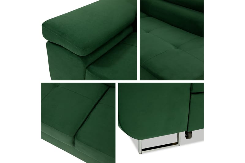 Gabina Soffa med Schäslong 3-sits - Blå - Products - Möbler - Soffa - Divansoffa & schäslongsoffa - 3 sits soffa med divan