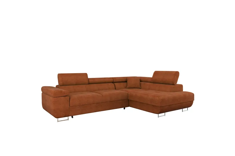 Gabina Soffa med Schäslong 3-sits, Orange