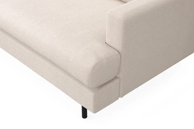 Menard Compact 4-sits Vänstervänd L-formad Schäslongsoffa i Tyg - Beige - Products - Möbler - Soffa - Divansoffa & schäslongsoffa - 4 sits soffa med divan