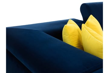 Reginia Soffa med Schäslong 3-sits - Turkos/Ljusgrå - Products - Möbler - Soffa - Divansoffa & schäslongsoffa - 3 sits soffa med divan