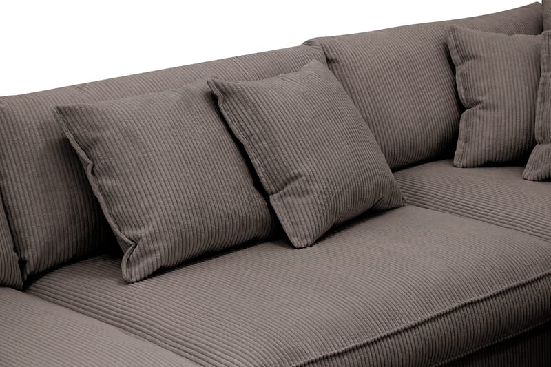 Rossita Lyx 4-sits Extra djup Soffa med Schäslong Höger - Mörkgrå Manchester - Products - Möbler - Soffa - Divansoffa & schäslongsoffa - 4 sits soffa med divan