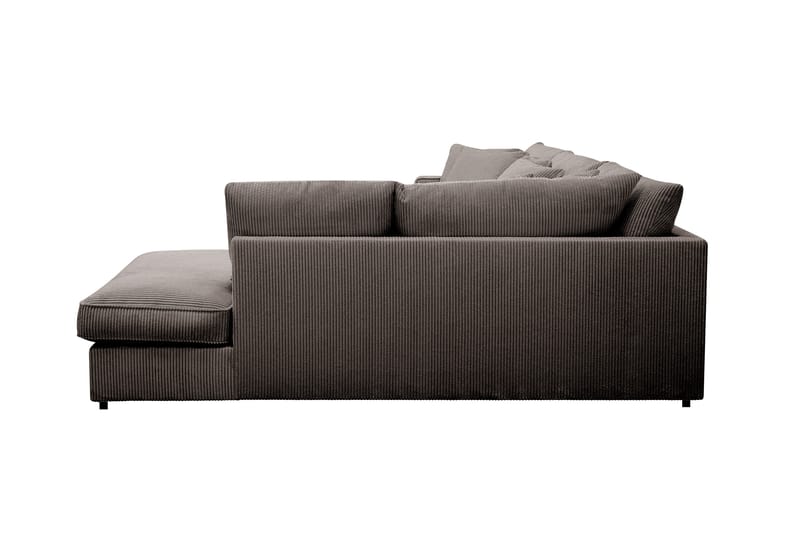 Rossita Lyx 4-sits Extra djup Soffa med Schäslong Höger - Mörkgrå Manchester - Products - Möbler - Soffa - Divansoffa & schäslongsoffa - 4 sits soffa med divan