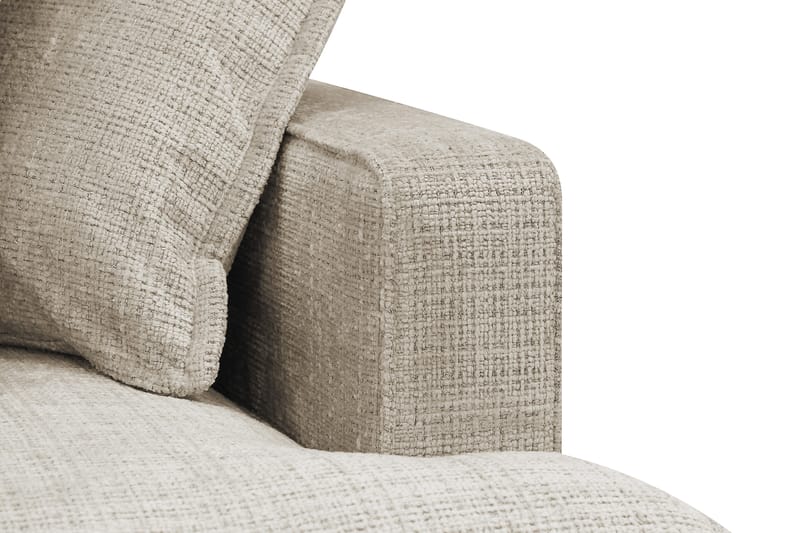 Rossita Lyx 4-sits Extra djup Soffa med Schäslong Vänster - Beige Chenille - Products - Möbler - Soffa - Divansoffa & schäslongsoffa - 4 sits soffa med divan