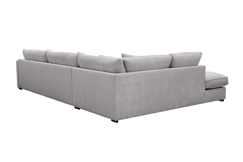 Rossita Lyx 4-sits Extra djup Soffa med Schäslong Vänster - Grå Chenille - Products - Möbler - Soffa - Divansoffa & schäslongsoffa - 4 sits soffa med divan