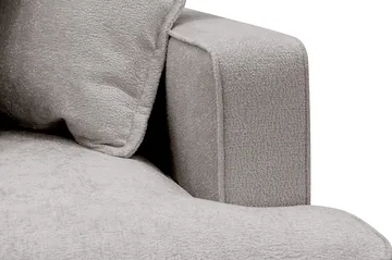 Rossita Lyx 4-sits Extra djup Soffa med Schäslong Vänster - Grå/Brun Chenille - Products - Möbler - Soffa - Divansoffa & schäslongsoffa - 4 sits soffa med divan