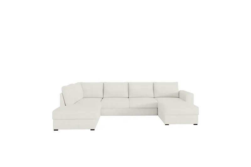 Taberk Soffa med Divan och Schäslong 4-sits - Vit - Products - Möbler - Soffa - Divansoffa & schäslongsoffa - 4 sits soffa med divan