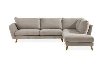 Trend Lyx 4-sits Högervänd L-formad Schäslongsoffa i Tyg