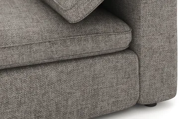 Visby 4-sits L-formad Djup Vändbar Soffa med Divan i Tyg - Grå - Products - Möbler - Soffa - Divansoffa & schäslongsoffa - 4 sits soffa med divan