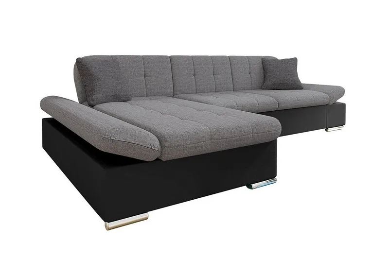 Kintore 3-sits Hörnsoffa Grey/Black