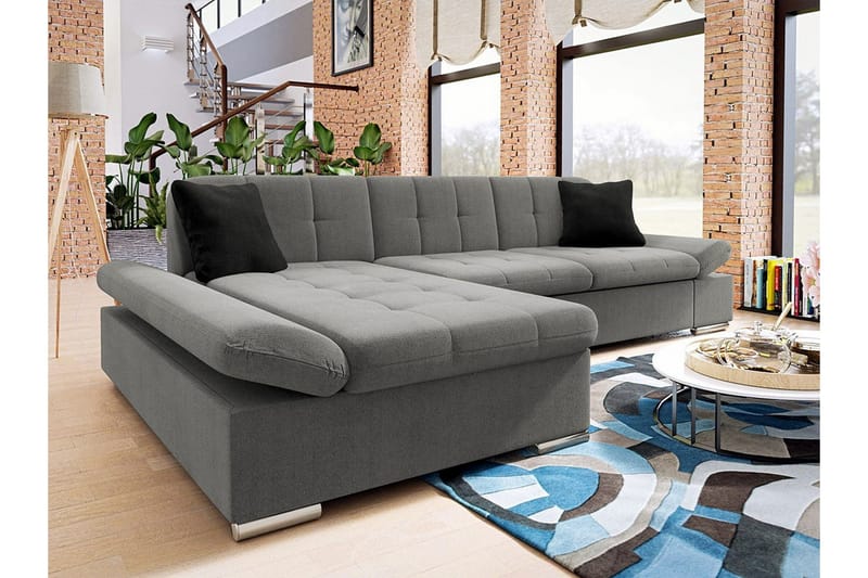 Kintore 3-sits Hörnsoffa Ljusgrå - Products - Möbler - Soffa - Hörnsoffa