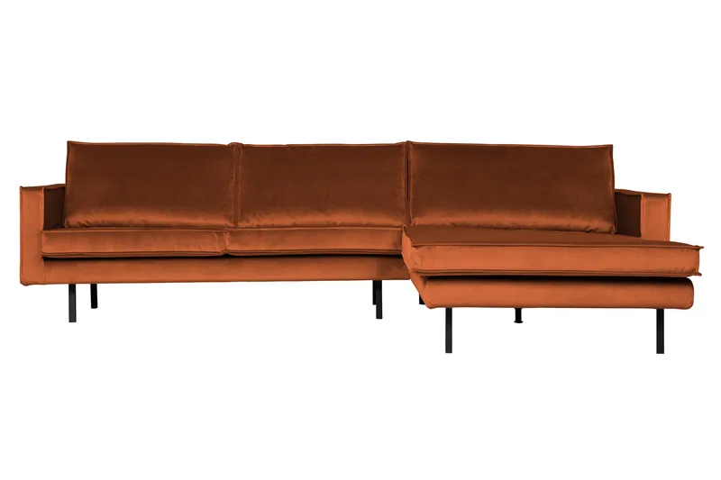 Lissbon Divansoffa Höger - Rost - Products - Möbler - Soffa - Sammetssoffa