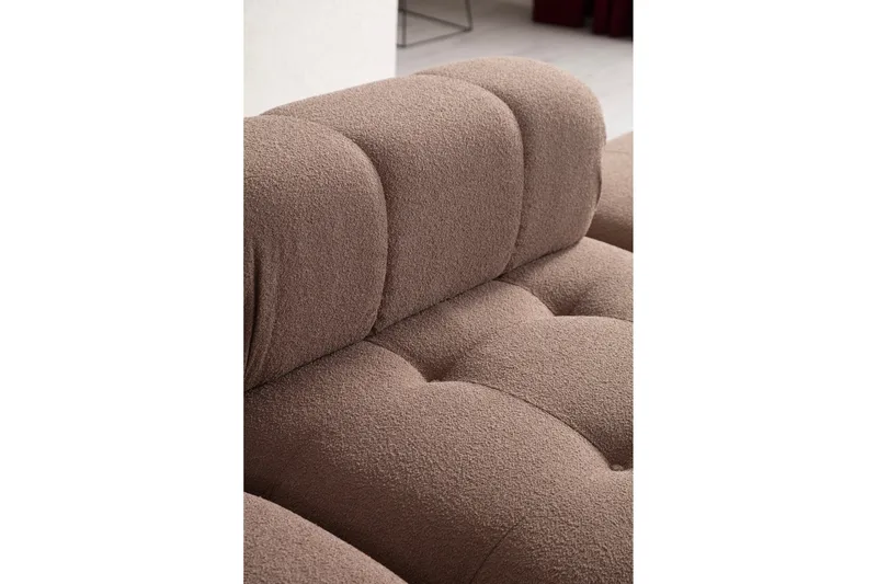 Belgin Bubblig Soffa 2-sits med utfällbara armstöd och ryggstöd - Cappuccino - Products - Möbler - Soffa - Modulsoffa - Komplett modulsoffa