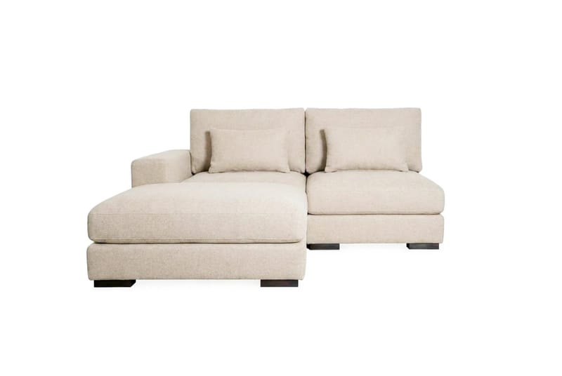 Dubai Divansoffa Vänster Extra Djup i Chenille - Beige - Products - Möbler - Soffa - Modulsoffa - Komplett modulsoffa